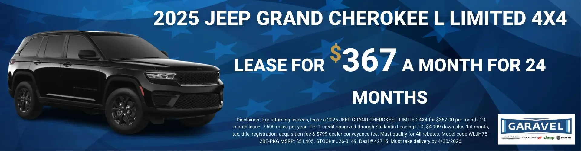 New 2025 Grand Cherokee L Special